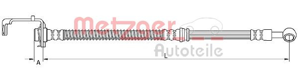 METZGER 4111049 - Bremsschlauch