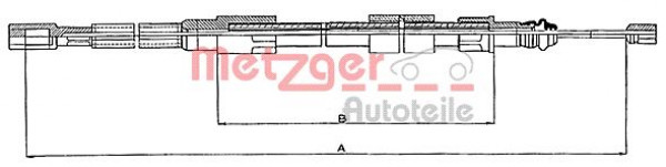 METZGER 10.7211 - Seilzug, Feststellbremse
