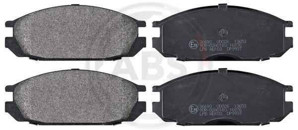 A.B.S. 36693 - Bremsbelagsatz, Scheibenbremse