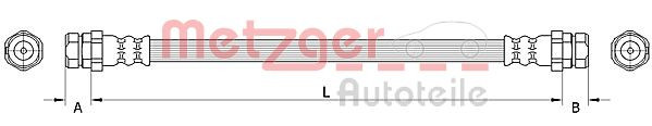 METZGER 4111534 - Bremsschlauch