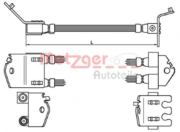 METZGER 4112539 - Bremsschlauch
