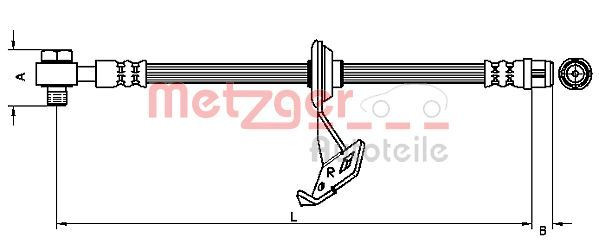 METZGER 4116207 - Bremsschlauch