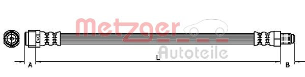 METZGER 4111120 - Bremsschlauch