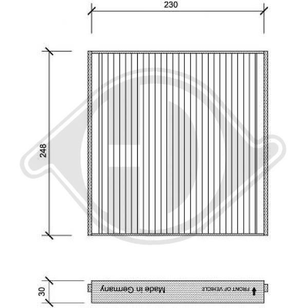 DIEDERICHS DCI1121 - Filter, Innenraumluft