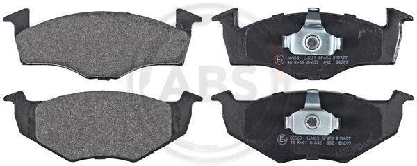 A.B.S. 36969 - Bremsbelagsatz, Scheibenbremse