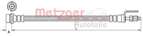 METZGER 4111334 - Bremsschlauch