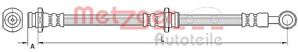 METZGER 4110670 - Bremsschlauch