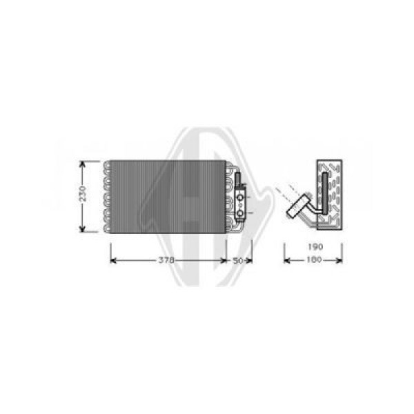 DIEDERICHS DCV1065 - Verdampfer, Klimaanlage