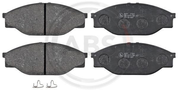 A.B.S. 36761 - Bremsbelagsatz, Scheibenbremse