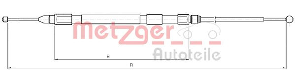 METZGER 10.4157 - Seilzug, Feststellbremse