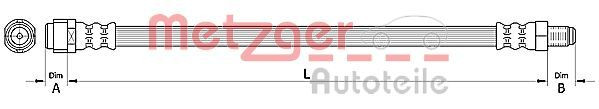 METZGER 4110726 - Bremsschlauch