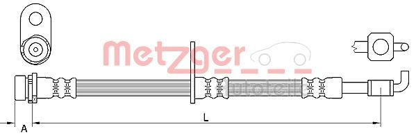METZGER 4111331 - Bremsschlauch