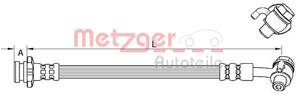 METZGER 4111584 - Bremsschlauch