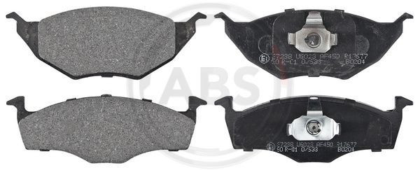 A.B.S. 37238 - Bremsbelagsatz, Scheibenbremse