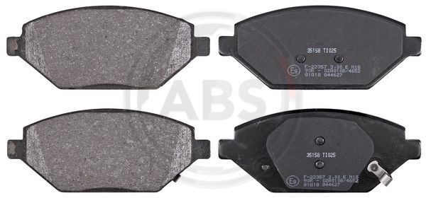A.B.S. 35158 - Bremsbelagsatz, Scheibenbremse