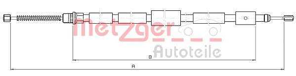 METZGER 10.6032 - Seilzug, Feststellbremse