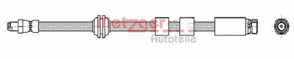 METZGER 4111995 - Bremsschlauch