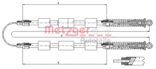 METZGER 321.20 - Seilzug, Feststellbremse