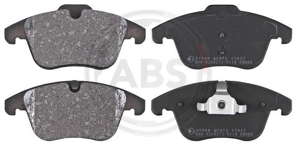 A.B.S. 37568 - Bremsbelagsatz, Scheibenbremse