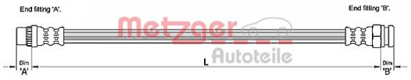 METZGER 4110228 - Bremsschlauch