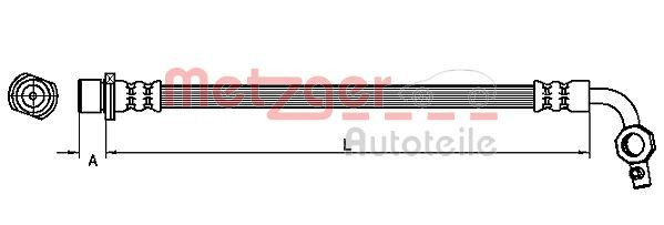 METZGER 4110101 - Bremsschlauch