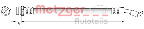 METZGER 4110821 - Bremsschlauch