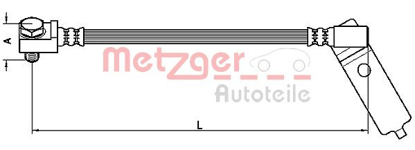 METZGER 4112546 - Bremsschlauch