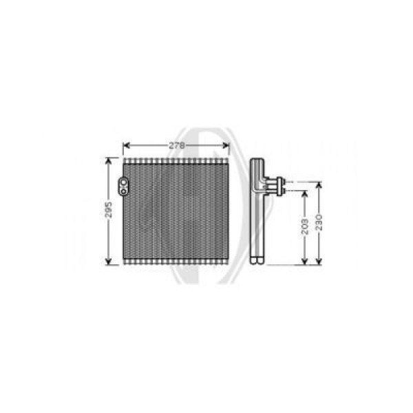 DIEDERICHS DCV1125 - Verdampfer, Klimaanlage