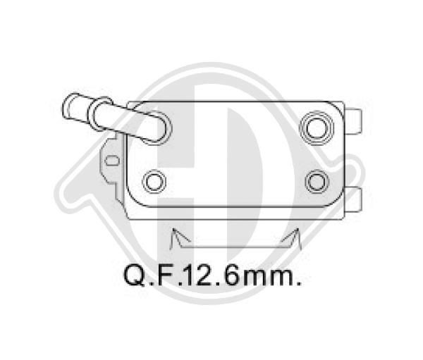 DIEDERICHS DCO1081 - Ölkühler, Motoröl