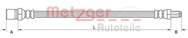 METZGER 4111548 - Bremsschlauch