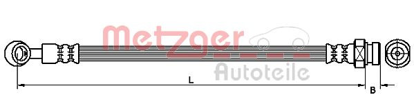 METZGER 4111030 - Bremsschlauch