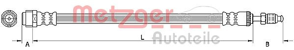 METZGER 4110889 - Bremsschlauch