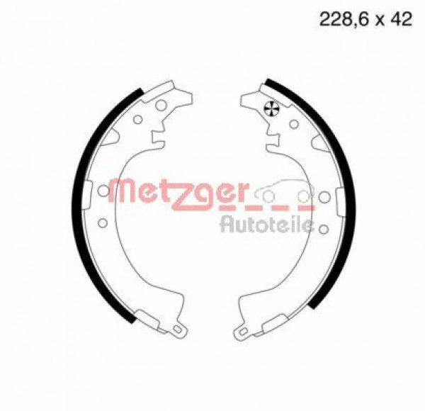 METZGER MG 729 - Bremsbackensatz