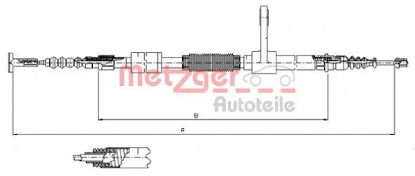 METZGER 251.34 - Seilzug, Feststellbremse