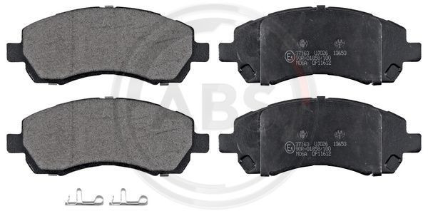A.B.S. 37163 - Bremsbelagsatz, Scheibenbremse