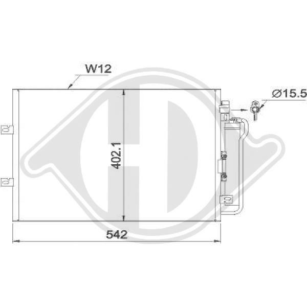 DIEDERICHS DCC1769 - Kondensator, Klimaanlage