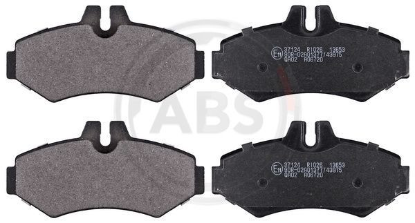 A.B.S. 37124 - Bremsbelagsatz, Scheibenbremse
