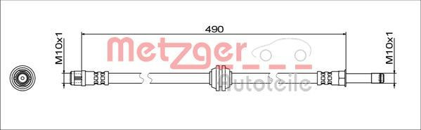 METZGER 4111781 - Bremsschlauch