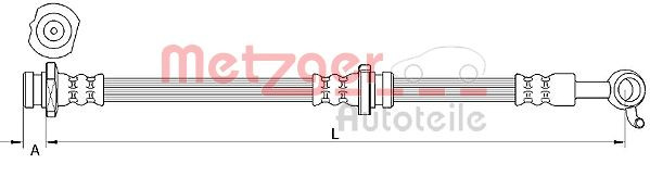 METZGER 4111252 - Bremsschlauch
