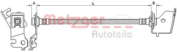 METZGER 4110583 - Bremsschlauch