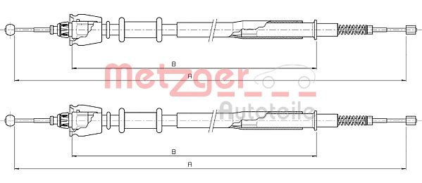 METZGER 10.5235 - Seilzug, Feststellbremse