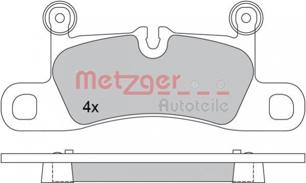 METZGER 1170523 - Bremsbelagsatz, Scheibenbremse