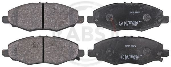 A.B.S. 37672 - Bremsbelagsatz, Scheibenbremse
