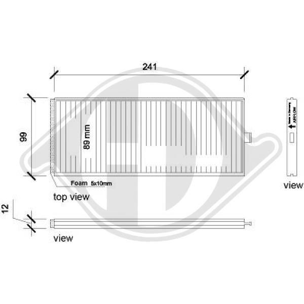 DIEDERICHS DCI0217S - Filter, Innenraumluft