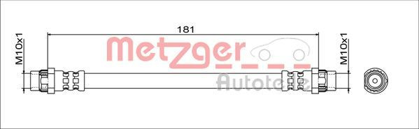 METZGER 4111797 - Bremsschlauch