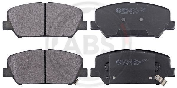 A.B.S. 37969 - Bremsbelagsatz, Scheibenbremse