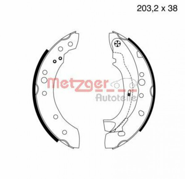 METZGER MG 961 - Bremsbackensatz