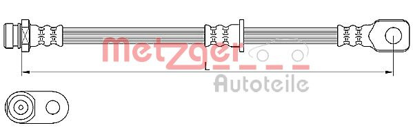 METZGER 4110636 - Bremsschlauch