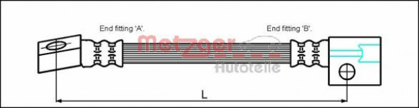 METZGER 4112810 - Bremsschlauch