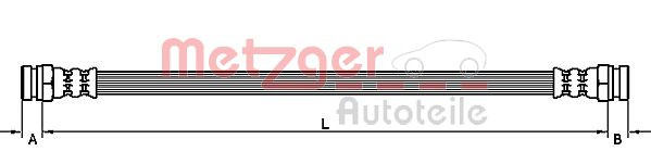 METZGER 4110318 - Bremsschlauch